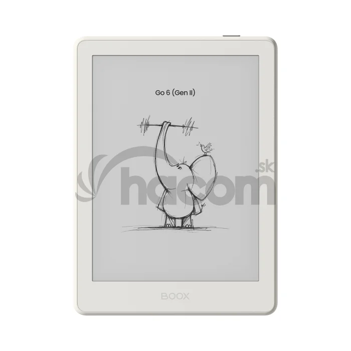 E-book ONYX BOOX GO 6 (Gen II), shell, 6" Carta 1300, 32GB, Bluetooth, Android 11, E-ink displej