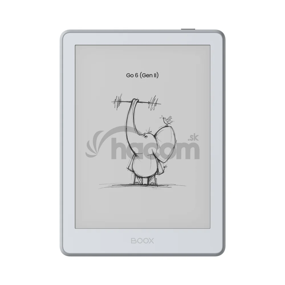 E-book ONYX BOOX GO 6 (Gen II), stone, 6" Carta 1300, 32GB, Bluetooth, Android 11, E-ink displej