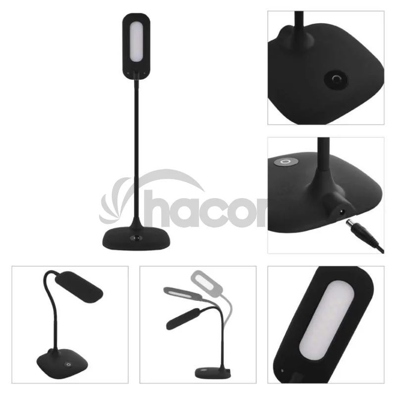 LED stolná lampa STELLA, čierna