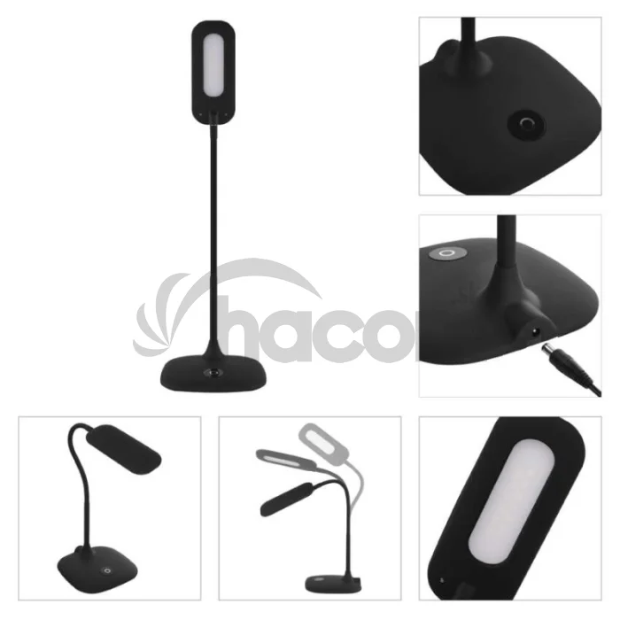 LED stolná lampa STELLA, čierna