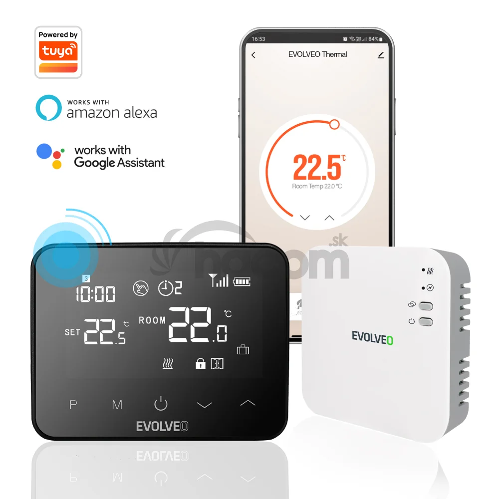 EVOLVEO Thermal, šikovný bezdrôtový programovateľný termostat