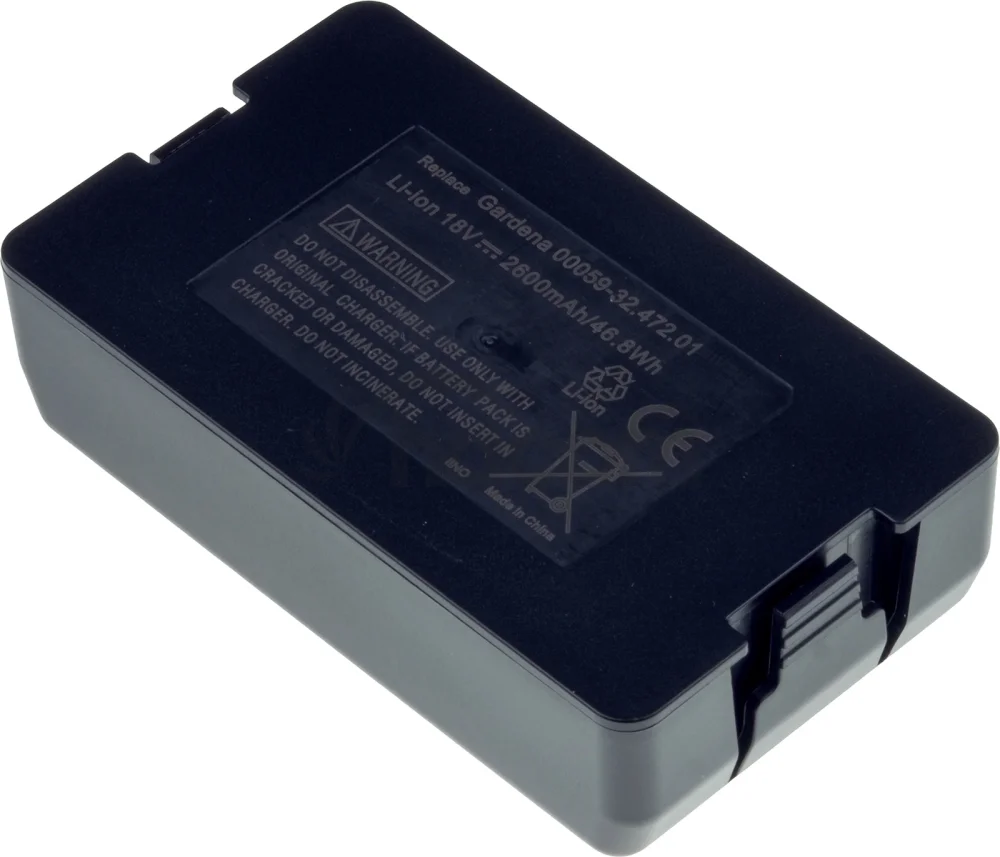 Batéria T6 Power pre Gardena Sileno minimo 250, City 250, 400, 500, 18V, 2600mAh, 46,8Wh, Li-ion