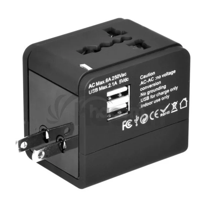 Sandberg cestovný adaptér 4v1 + 2x USB nabíjanie