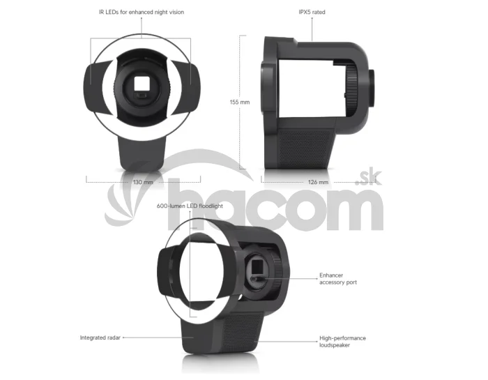 Ubiquiti UACC-Pro-Bullet-Enhancer-B, Pro Bullet Enhancer, čierna