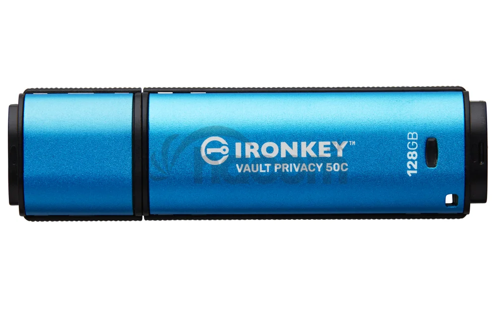 Kingston Ironkey Vault Privacy 50C/128GB/USB 3.2/USB-C/Modrá
