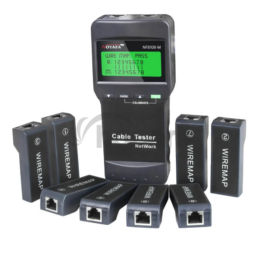 W-Star Tester káblov WSNF8108M, RJ45, testuje dĺžku káblov, chyby na vedení, až 8 prijímačov