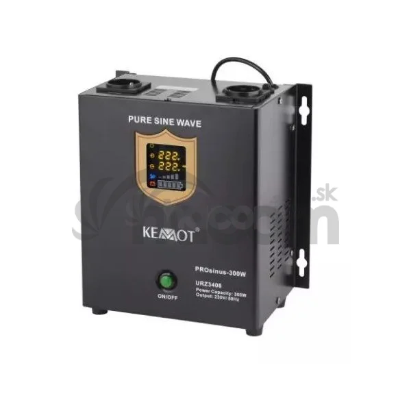 Záložný zdroj PROsinus KEMOT 300W 230V/12V čierny, nástenný ,bez batérie URZ3408