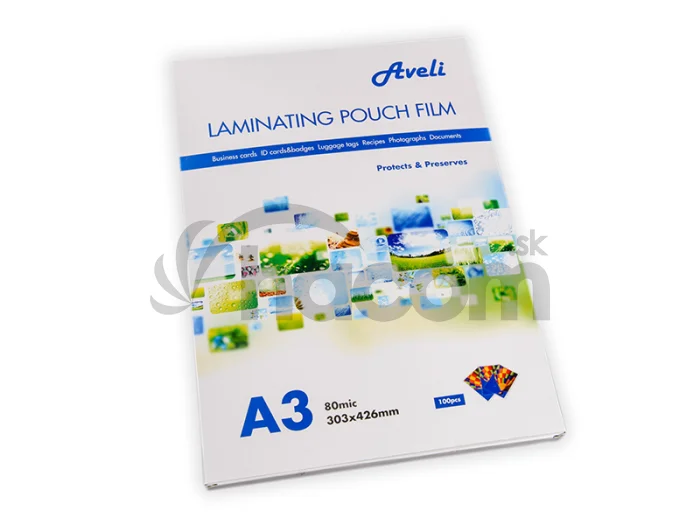 Laminovacie fólie AVELI A3/160mic (2x80), lesklé