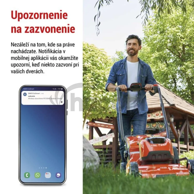 GoSmart Domový bezdrôtový zvonček P5735SS do zásuvky s WiFi