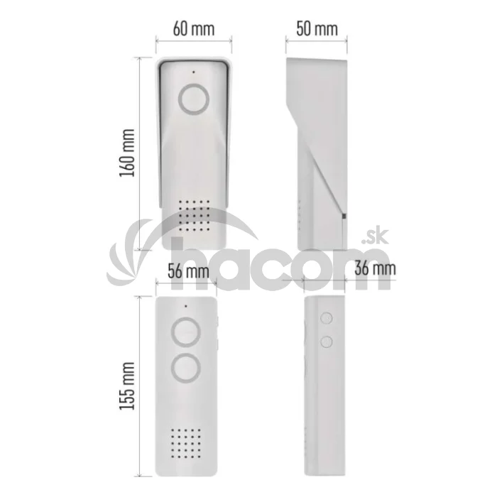 Bezdrôtová sada domáceho audio vrátnika H1087, 1 účastník