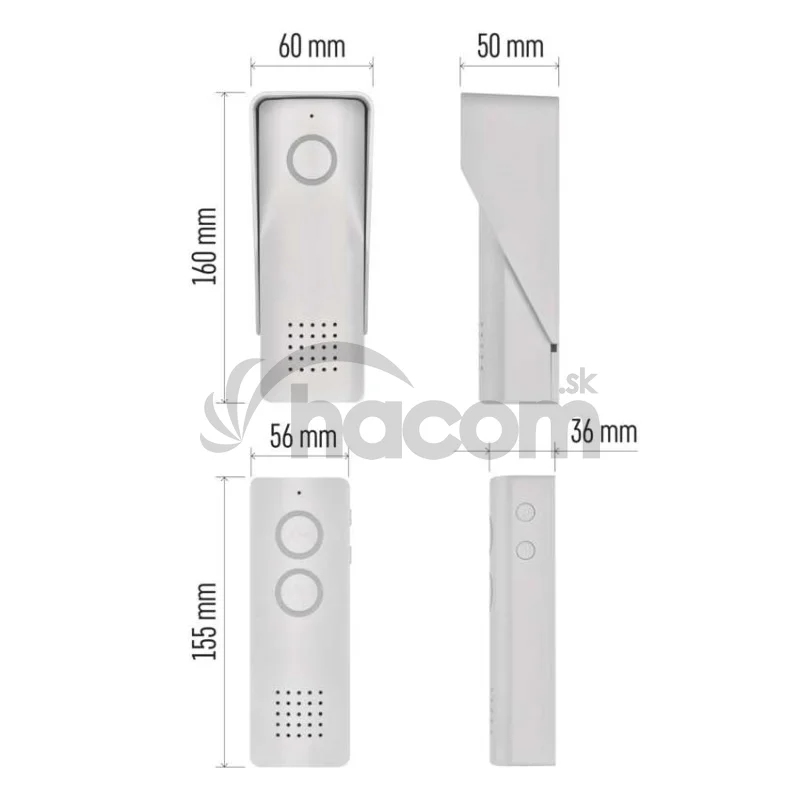 Bezdrôtová sada domáceho audio vrátnika H1087, 1 účastník