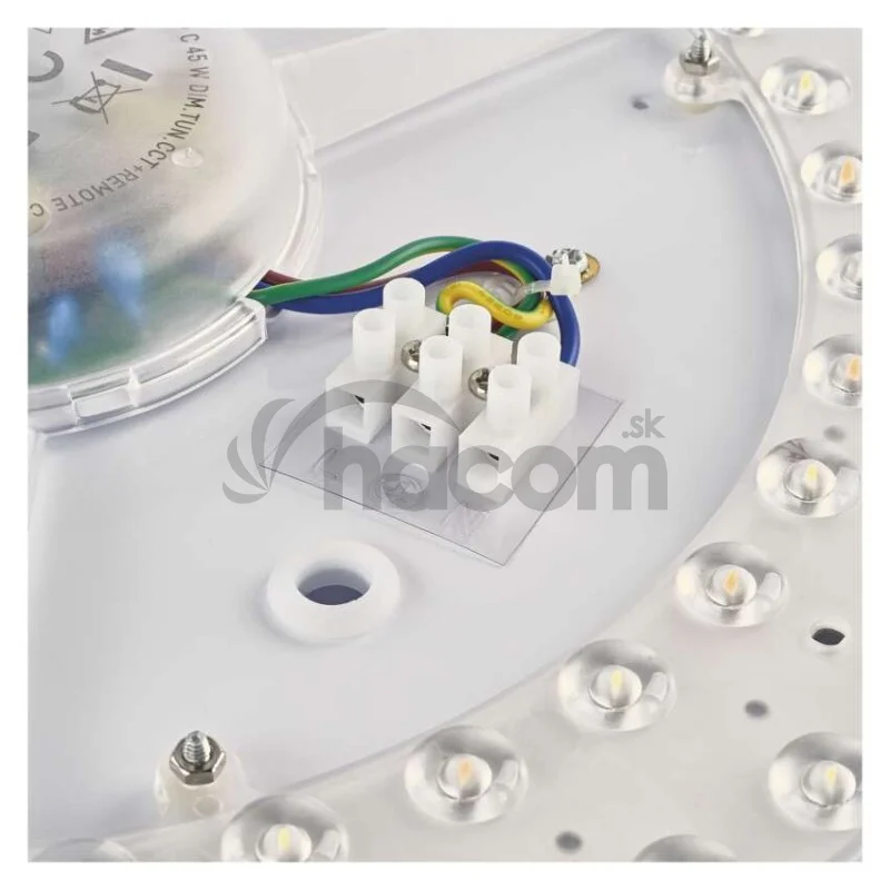 LED nástenné svietidlo ILVI, kruhové 30 W, stmievanie + CCT, drevo
