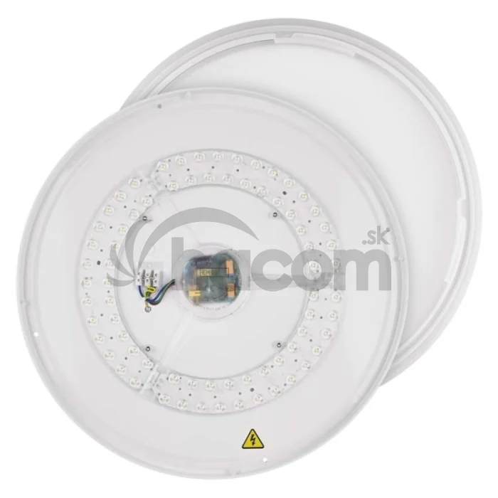 LED nástenné svietidlo ILVI, kruhové 30 W, stmievanie + CCT, drevo