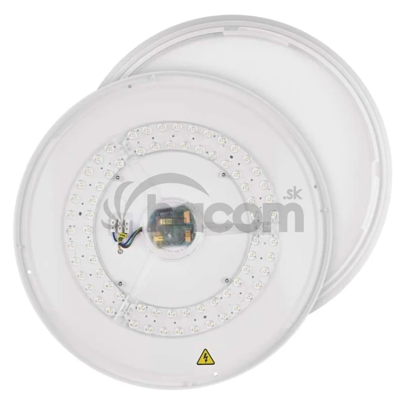 LED nástenné svietidlo ILVI, kruhové 30 W, stmievanie + CCT, drevo
