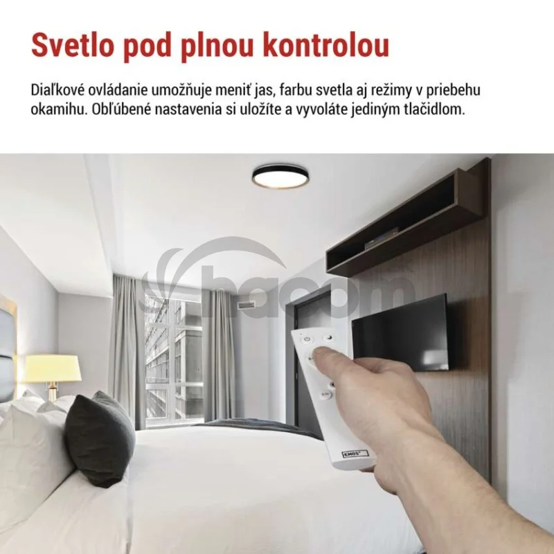 LED nástenné svietidlo ILVI, kruhové 30 W, stmievanie + CCT, čierna + drevo