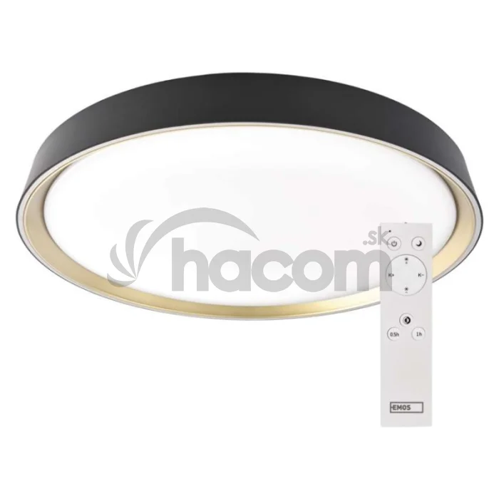 LED nástenné svietidlo ILVI, kruhové 30 W, stmievanie + CCT, čierna + šampanská