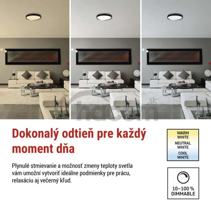 LED nástenné svietidlo ILVI, kruhové 30 W, stmievanie + CCT, čierna + šampanská