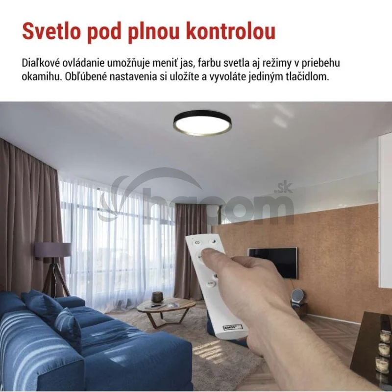 LED nástenné svietidlo ILVI, kruhové 45 W, stmievanie + CCT, čierna + šampanská