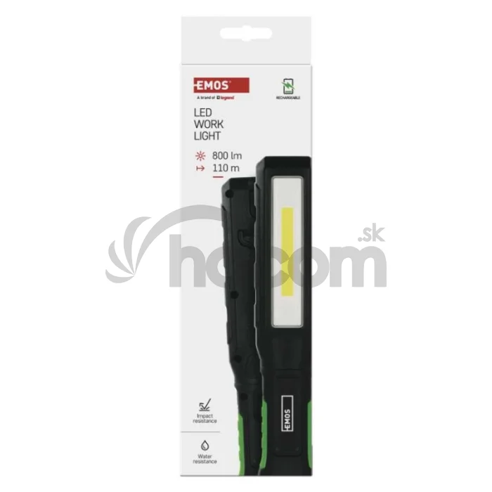Nabíjacie prac. svietidlo COB LED+LED P4544, 800 lm, 2000 mAh