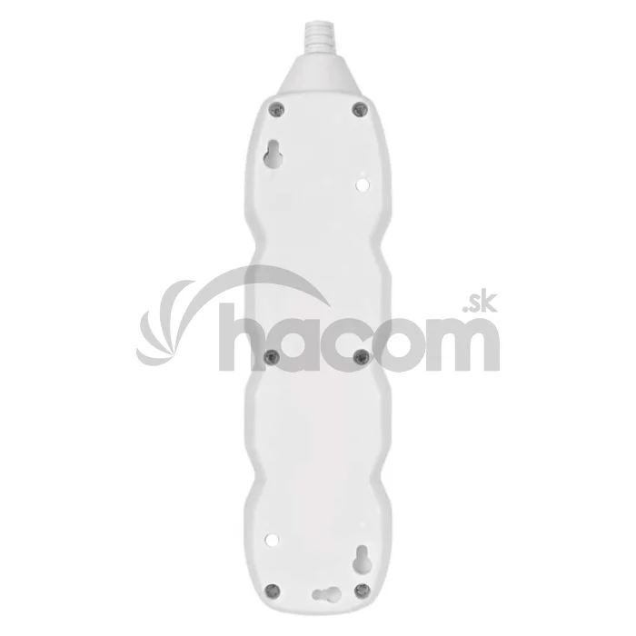 Predlžovací kábel 3 m / 4 zásuvky / biely / PVC / 1 mm2