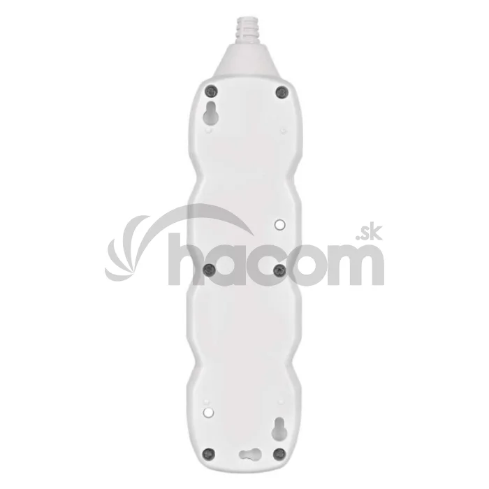 Predlžovací kábel 7 m / 3 zásuvky / s vypínačom / biely / PVC / 1 mm2