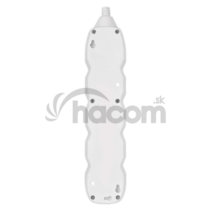 Predlžovací kábel 2 m / 4 zásuvky / s vypínačom / biely / PVC / 1 mm2