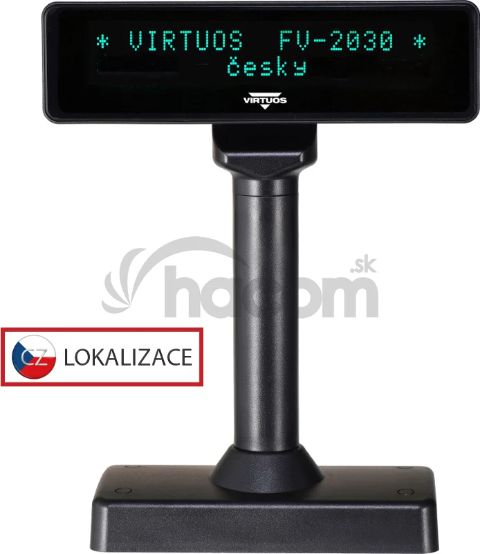 VFD zák.displej FV-2030B 2x20, 9mm,Serial, čierny