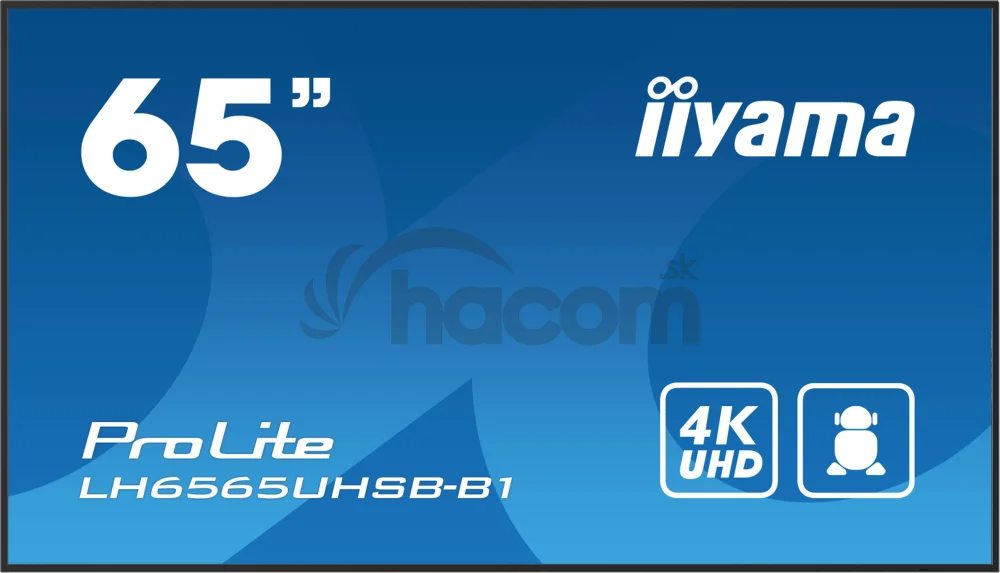 65" iiyama LH6565UHSB-B1: IPS, 4K UHD, Android, 24/7