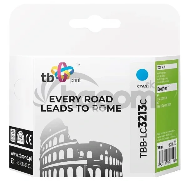 Ink. kazeta TB kompat. s Brother TBB-LC3213C CY