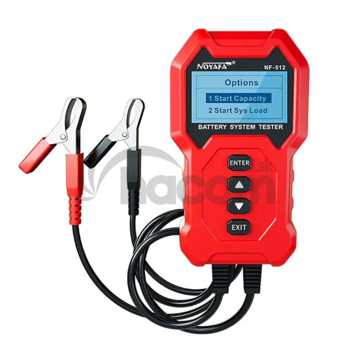 W-Star Tester batérií WSNF512, 12V, záťažový Test, min a pracovný V, odpor batérie