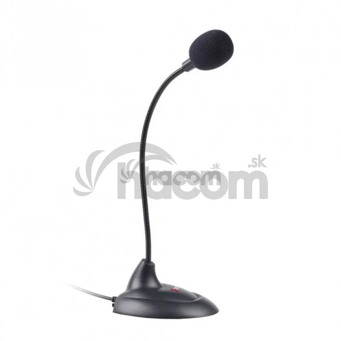Stolný mikrofón C-TECH MIC-04E, 3,5 "stereo jack, 1,8m MIC-04E