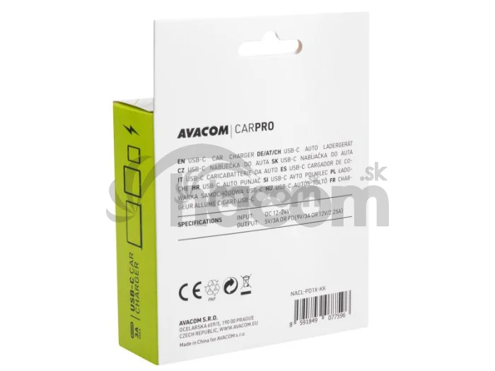AVACOM CarPRO nabíjačka do auta s Power Delivery NACL-PD1X-KK