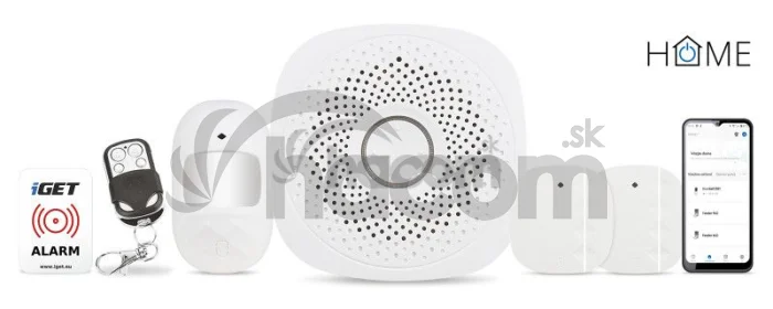 iGET HOME X1 - Inteligentný Wi-Fi alarm, v aplikácii aj ovládanie IP kamier a zásuviek, Android, iOS HOME X1