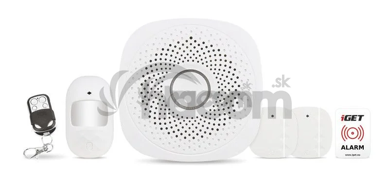 iGET HOME X1 - Inteligentný Wi-Fi alarm, v aplikácii aj ovládanie IP kamier a zásuviek, Android, iOS HOME X1