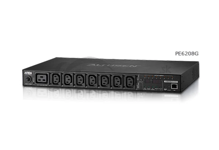 Aten PDU 16A, 8 zásuviek, merané na PDU, spínané IP