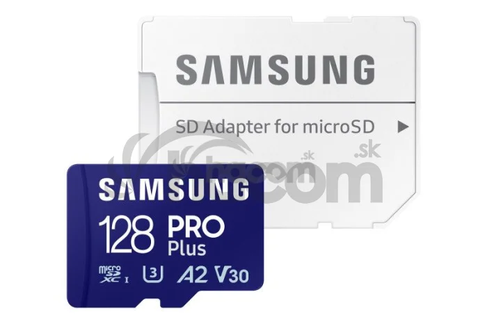 Samsung/micro SDXC/128GB/180MBps/Class 10/+ Adaptér/Modrá MB-MD128SA/EU
