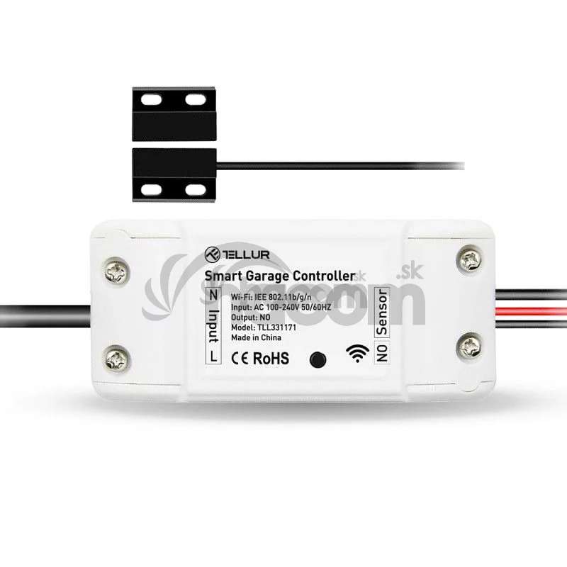 Telúr WiFi Smart sada pre ovládanie garážových brán, biela TLL331171