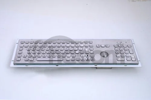 KB005K – Priemyselná nerezová klávesnica s trackballom do zástavby, CZ, USB, IP65