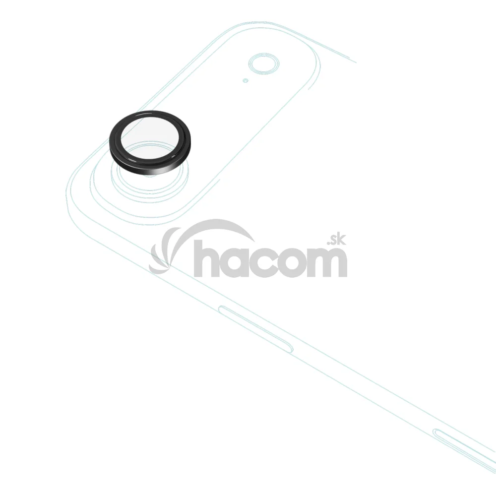 Epico Alu Lens Protectors iPhone Air - čierna