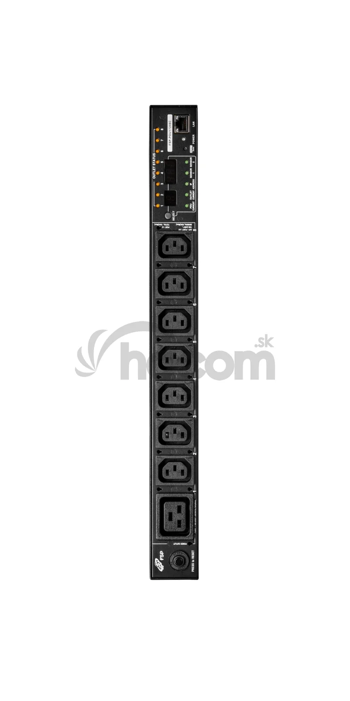 FSP 16A 8-Outlet 1U Outlet-Metered & Switched eco PDU