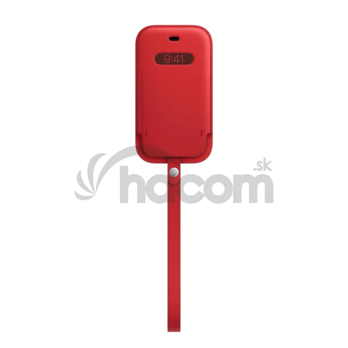 iPhone 12 mini Leather Sleeve wth MagSafe RED