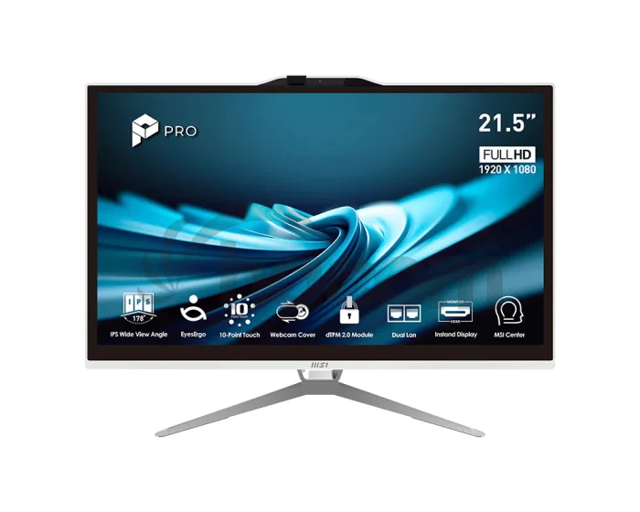 MSI PRO/AP222T 14MA-669EU/21,5"/FHD/T/G7400/8GB/128GB/Intel int/W11P/Biela/3R