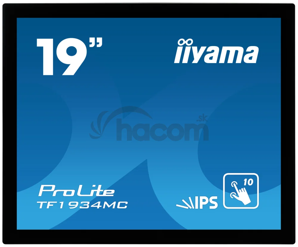 19" iiyama TF1934MC-B7X: IPS, 1280x1024, capacitive, 10P, 350cd/m2, VGA, DP, HDMI, IP65, čierny