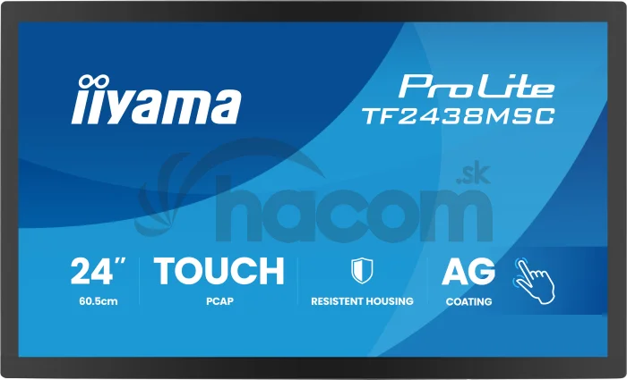 24" iiyama TF2438MSC-B2: PCAP, IPS, FHD, HDMI, DP
