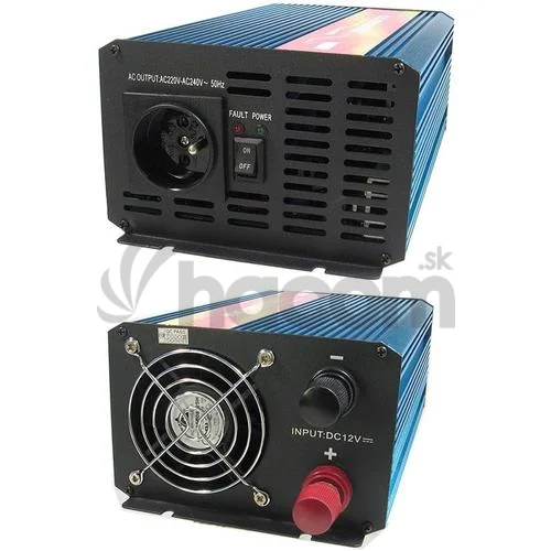 Menič napätia Carspa P1000-12, 12V/230V1000W čistá sínusovka