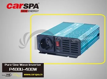 Menič napätia Carspa P400U-122 12V/230V+USB 400W, čistá sínusovka