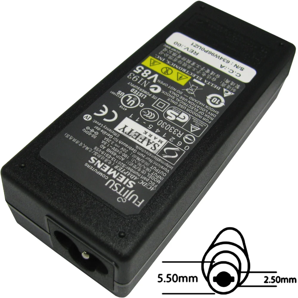 Napájací adaptér 65W 20V, 5.5x2.5 originál Fujitsu