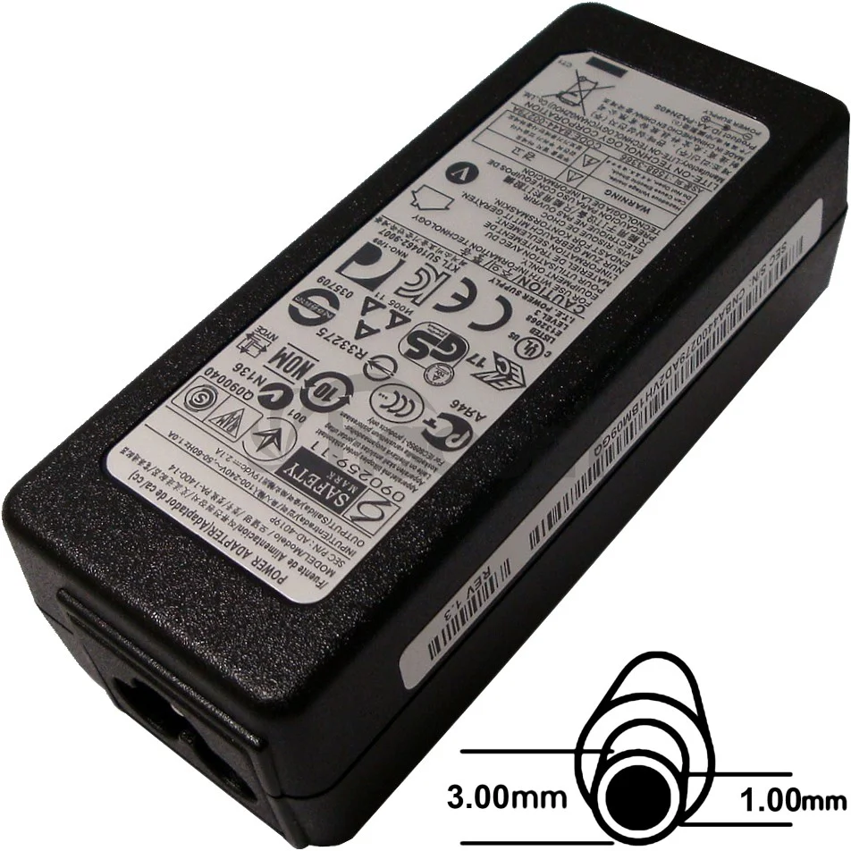 Napájací adaptér 40W, 19V 3.0x1.0, originál Samsung