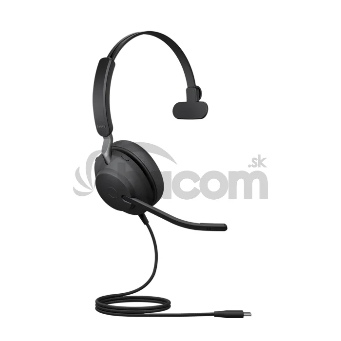 Jabra Evolve2 40 SE/Mono/USB-C/Drôt/Čierna