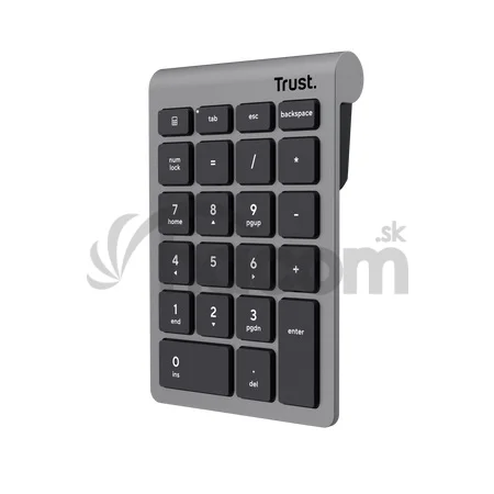 Trust Xalas Wireless numpad/Bezdrôtová USB/Strieborná
